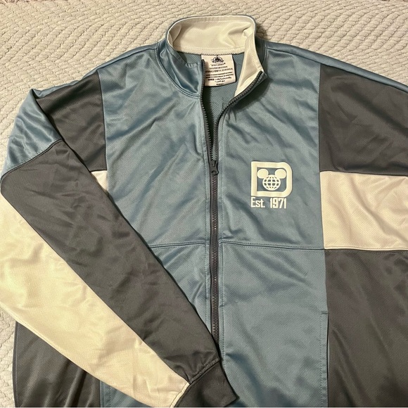 Disney World Spirit Jersey Gray and White Zip-Up Jacket size S - Picture 6 of 8